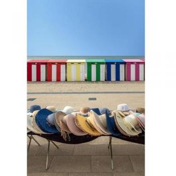 Peinture Murale Cabines de Dunkerque 45x65 cm