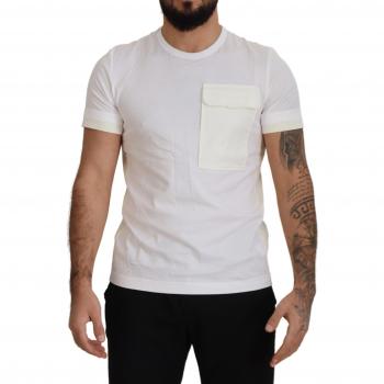 Dolce & Gabbana Men's White Flap Pocket T-shirt