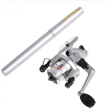 2PCS Portable Fishing Rod and Reel Set for Sea Fishing