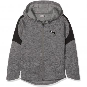 Sudadera Puma evostripe FZ Hoody B para Niños 851875 Gris Medio 140