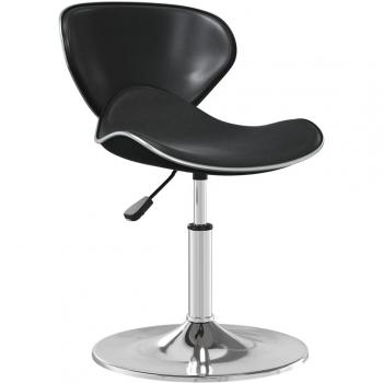 Silla de comedor cuero sintético negra vidaXL