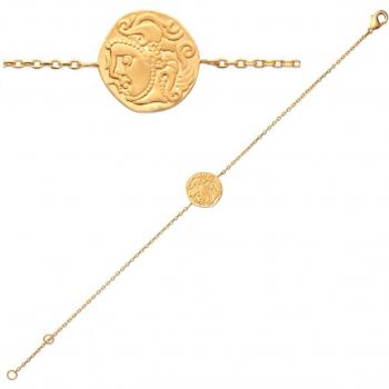 Cléopatra Matte Gold Bracelet