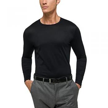 Herren Langarmshirt ETERNA Schwarz, Größe L