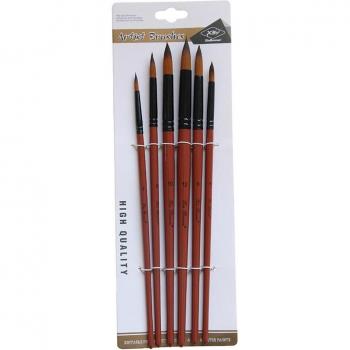 Pintura Creativa: Set de Pinceles de Bolígrafo con Mango de Madera