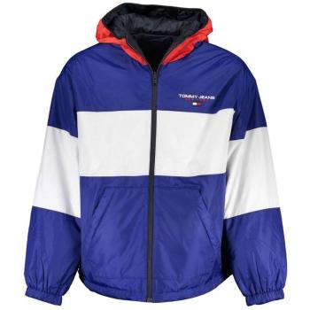 Tommy Hilfiger Blue Reversible Hooded Jacket 2XL