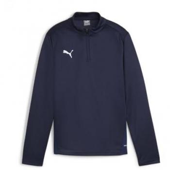Puma Youth Training Shirt – TeamGoal 1/4 Zip, Navy, White & Persian Blue