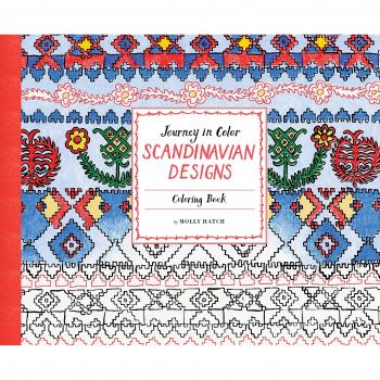 Journey in Color: Scandinavian Designs Coloring Book: Coloring Book Book The