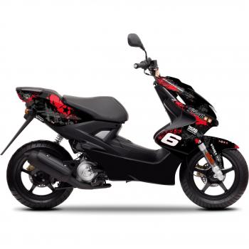 Grafica Yamaha Aerox 2013 Stage6 Rosso e Nero