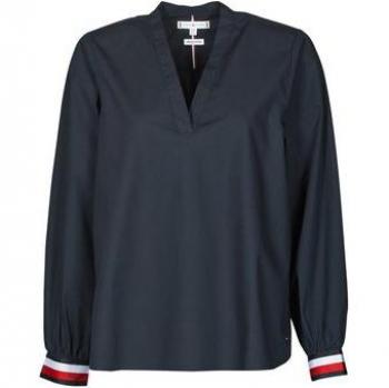 Tommy Hilfiger Trend‑Bluse „ORG CO“ – elegante Krempe