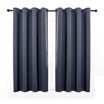 Anjie NightGuard Thermal Curtains – 46 x 54 (Navy), 2 Panels