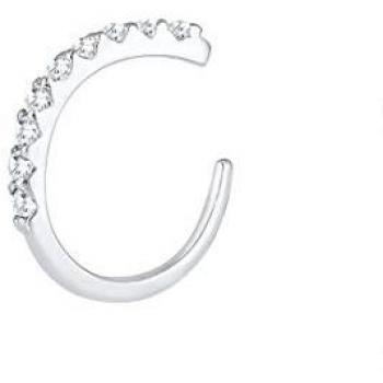 Earcuff en argent 925 avec cristaux de zirconia pour femme