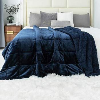 Navy Blue Super Soft Weighted Cover