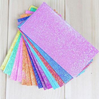 50Pcs Glossy Origami Paper in Solid Colors for Kids Crafts