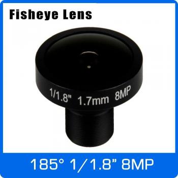 1.7mm 8MP Fisheye Lens 4K M12 Mount for IMX178