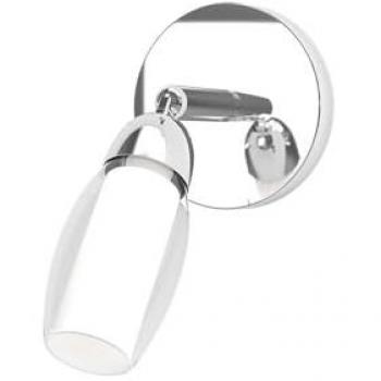 Applique Contemporanea Feeling Net in Metallo Cromo con Vetro Trasparente e 1 Luce G9