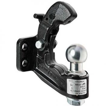 Gancio con attacco a clevis e sfera da 50 mm, 3,5t