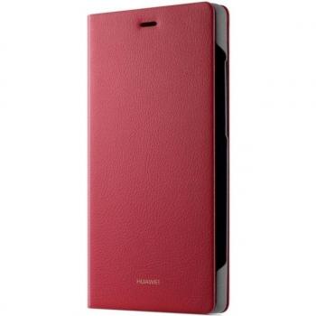 Étui portefeuille rouge Huawei P8