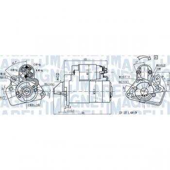 MAGNETI MARELLI Anlasser MERCEDES-BENZ,RENAULT,NISSAN 063721332010