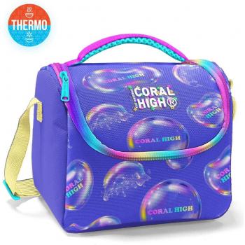 Coral High Kids Bubble Patterned Lunchbox