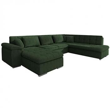 Canapé angle Comfivo 114, côté gauche, convertible, boîte intégrée, 348 × 205 × 76 cm