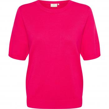 Kaffe Short Sleeve Knit, Virtual Pink, Female, XS