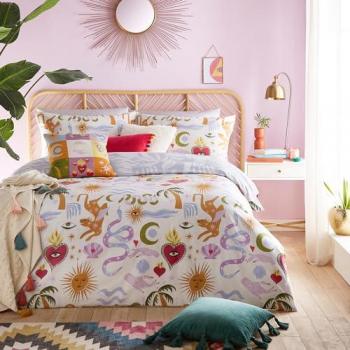 Alchemy Abstract Multicolour Super King Duvet Cover and Pillowcase Set