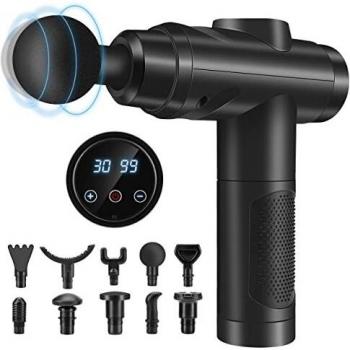 Rechargeable Deep Tissue Massage Gun with Touch Controls