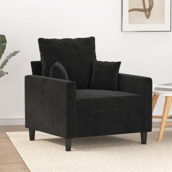 Avimac Velvet Sessel Schwarz 60 cm