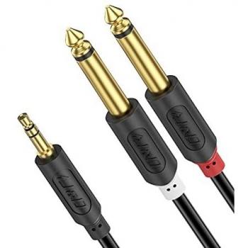 AudioWave Cavo 3,5 mm to 2x6,35 mm Zinco e Nylon