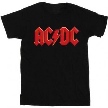T-Shirt ACDC Femminile Logo Rosso