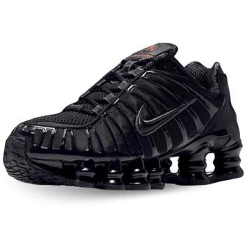Nike Shox Men’s 10.5 Black Shoes – Textured Synthetic Material
