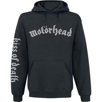 Motörhead „Kiss Of Death“ Bullet Circle V2 Lizenziertes Merchandise – Schwarzer Kapuzenpulli – Größe L