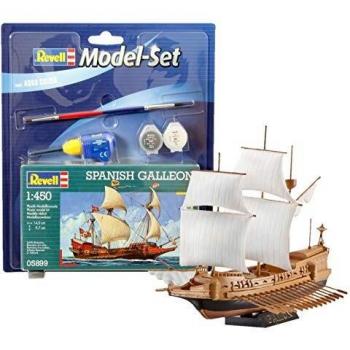 Revell Galeone Spagnolo Kit di Montaggio, Colore Bianco/Beige, 65899