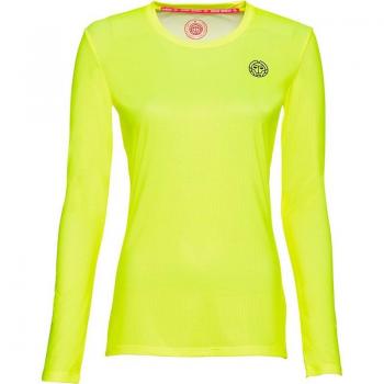 Bidi Badu Pia Tech Blouse Ronde Longues Manches Femme Noir