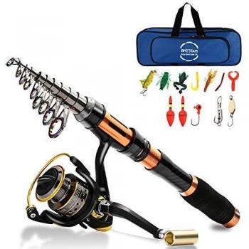 BNTTEAM Fishing Rod Combo with 11BB Reel and Lures