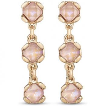 Pendientes Mujer Uno de 50 Sublime Pink con Cristales Rosas