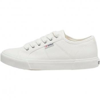 Sneakers Only Nicola da donna in tela bianca