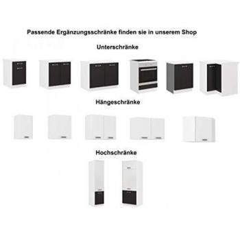 Hängeschrank 80 cm für Omega 240 Schwarz + Weiss
