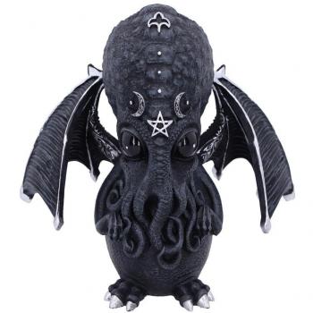 Cult Cuties Culthulhu (10 cm) – Miniatura de Gato con Alas y Detalles Plateados