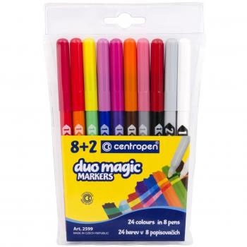 Popisovač Centropen 2599 sada 10 ks Duo Magic