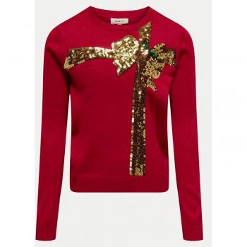 Maglione Kids ONLY di Natale 15331289 Rosso Relaxed Fit