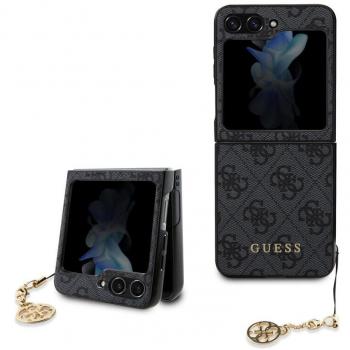 Capa Protectora Guess Galaxy Z Flip5 – Estilo Gris y Neutro