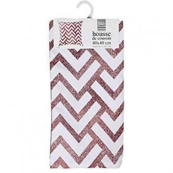 Housse de coussin 40x40 cm style cuivré