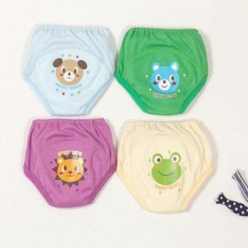 Pantalons d'apprentissage réutilisables à 4 couches pour nouveau-né garçon, lot de 4 pièces