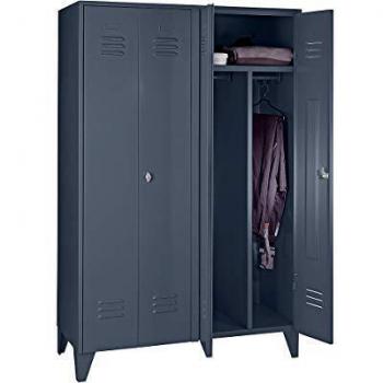 Wolf Armadietto 2 scomparti alti in acciaio