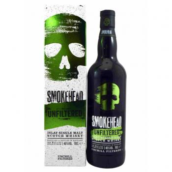 Whisky Islay Smokehead Single Malt Non Filtré 46% Vol. 70cl en boîte cadeau