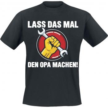Opa-Mode: Herren-T-Shirt in Schwarz, Größe M – Familie & Freunde