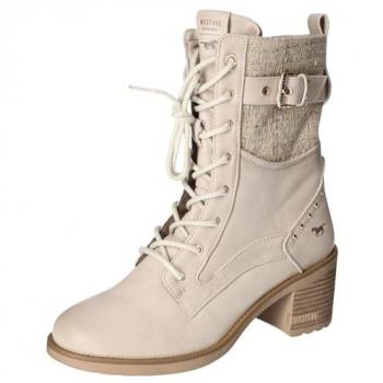 Mustang Shoes Winterstiefelette, Plateaustiefelette, Schnürboots mit praktischem Innenreißverschluss