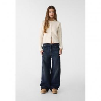 Baggy jeans denim slavato nero Stradivarius 42
