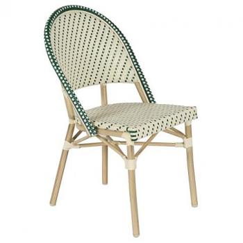 Chaise de jardin en aluminium et rotin